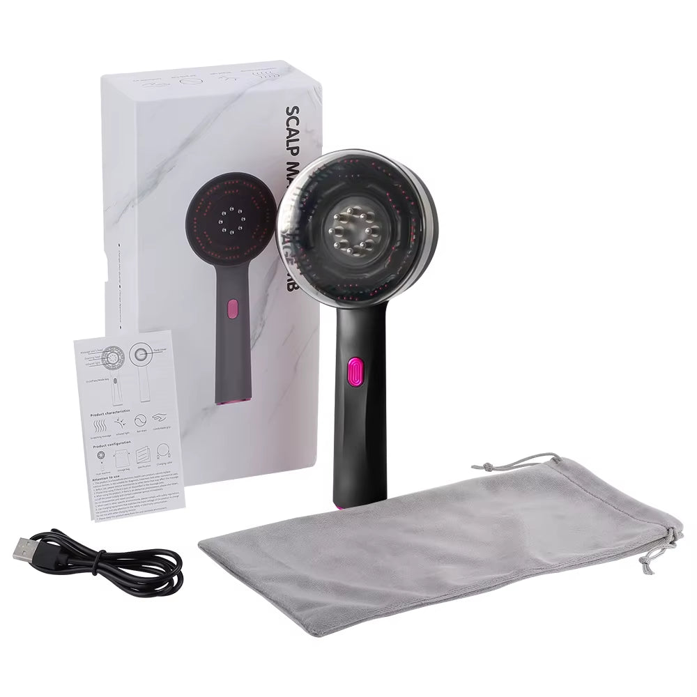 Electric Scalp Massage Comb Infrared Light Head Massager for Hair Growth Medicine Scalp Oil Applicator Anti-Hair Loss Hair Care