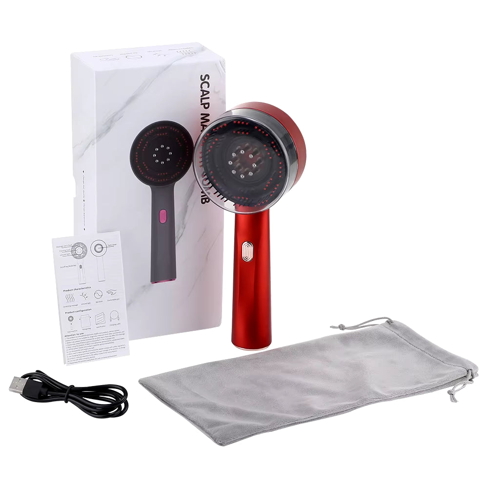 Electric Scalp Massage Comb Infrared Light Head Massager for Hair Growth Medicine Scalp Oil Applicator Anti-Hair Loss Hair Care